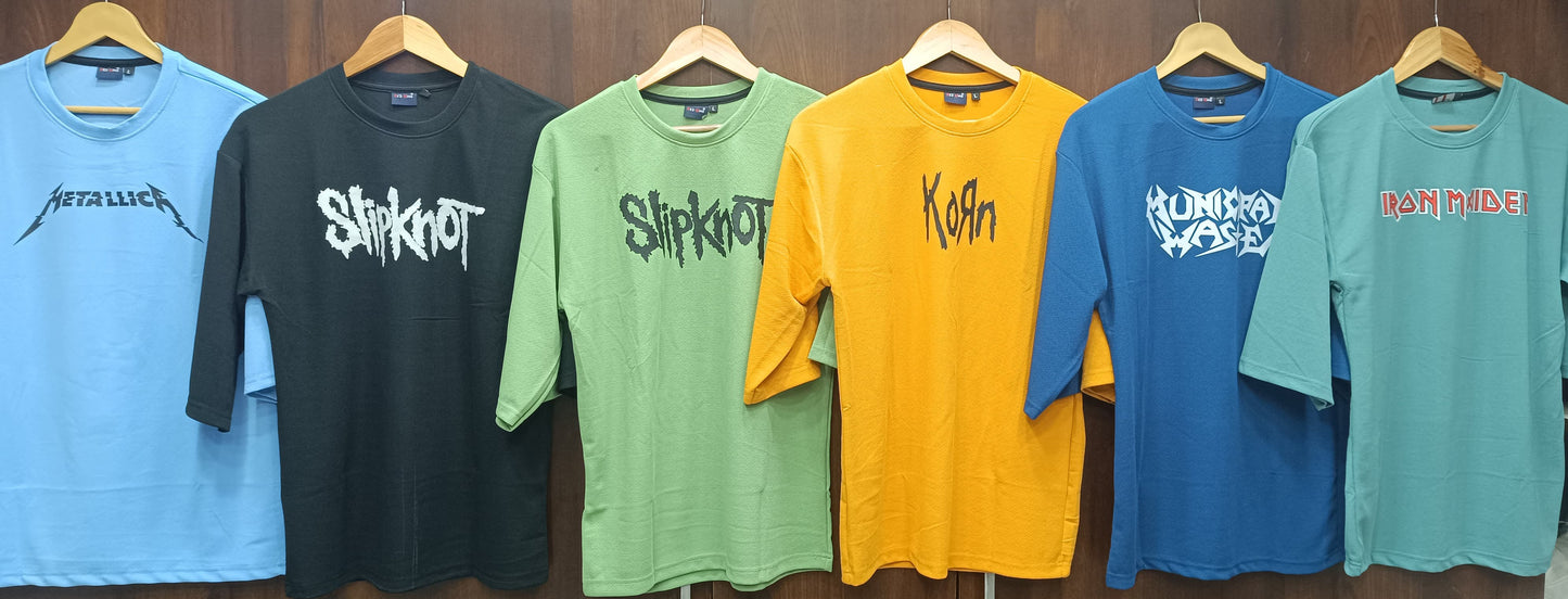 Combo of 5 Drop Shoulder T Shirts Rs. 999 Only